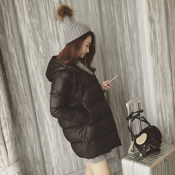 

новый стиль корейский стиль короткие хлопок студенты женская плюс размер осень и зима одежда 18-24 года теплый скрытая кнопка, Blue;black