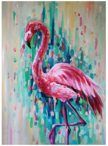 

paint with diamonds kit diamond painting kits for adults diamond art, full drill (flamingo