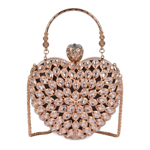 

Pink sugao Women Evening Clutch Bag Gorgeous Pearl Crystal Beading Bridal Wedding Party Bags CrossBody Handbags New Style Hand bag