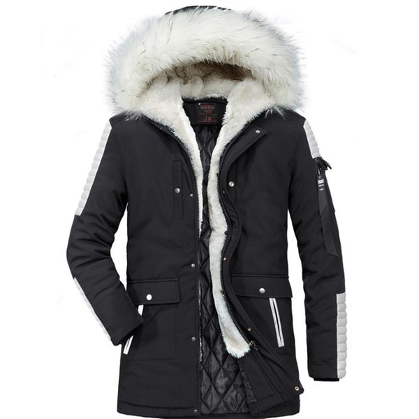 

High quality cold proof men 039 cotton coat peed delivery long leeved hooded fa hion jacket camouflage Ã©pai e ve te longue de grande