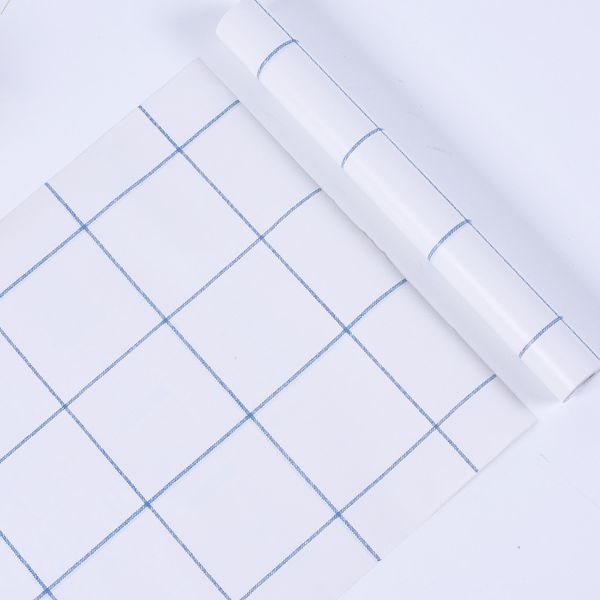 

self-adhesive grid renovated wallpaper removable pvc wall sticker contact paper for door cabinet deskliving room dormitory