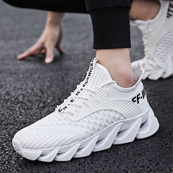 

mesh men casual shoes lace-up men shoes breathable comfortable 2020 new lightweight walking sneakers rubber soft bottom non slip, Black