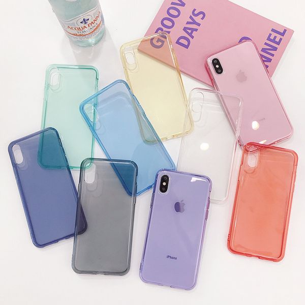 

silicone case solid candy matt simple soft phone thin case fundas capa coque back cover for iphone 7case plus 7 6plus 6s 5s 8 8plus x