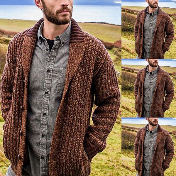 

puimentiua кардиган мужчины мужская мода свитер сплошной цвет свитер с длинным рукавом верхняя одежда мужчины повседневная кардиган, White;black