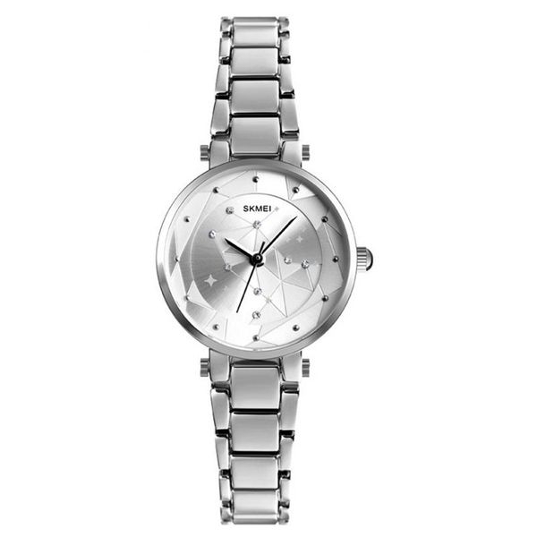 

women luxury fashion watches zinc alloy quartz wrist band clock watch star rhinestone-studded watches wristband for ladies girl, Slivery;brown