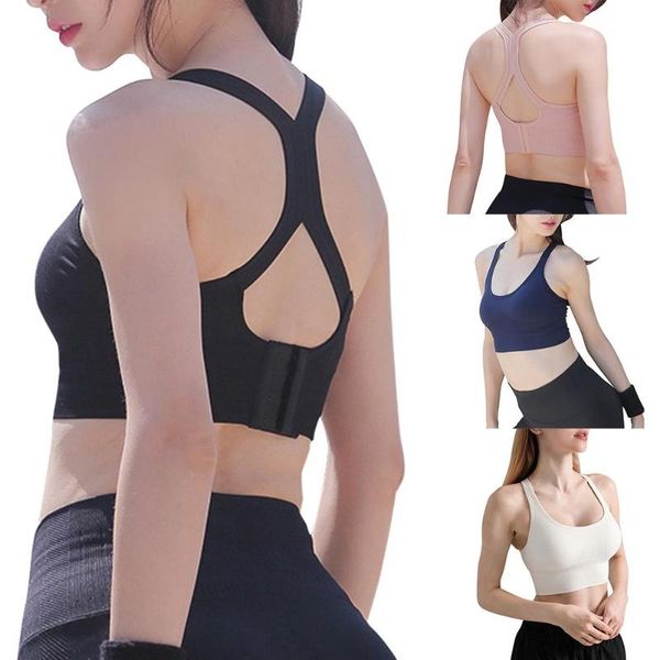 

women sports bra push up crop female fitness gym bra hollow breathable running yoga bras athletic sportswear dropship, White;black