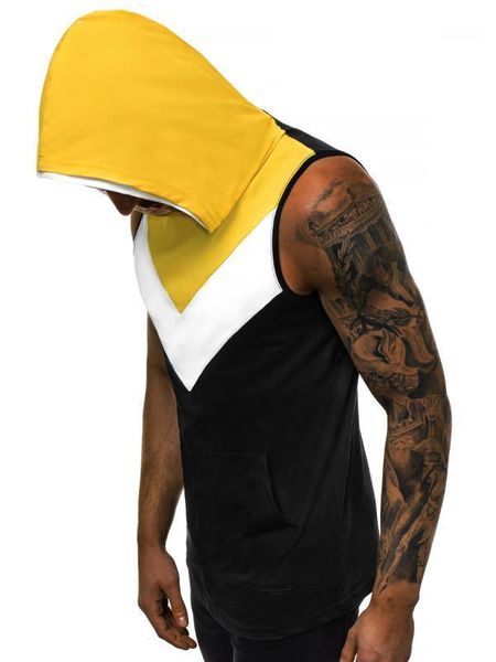 

мужская спортивная жилетка быстросохнущая дышащая полосатая майка летние беговые мужские шорты мужская одежда, White;black