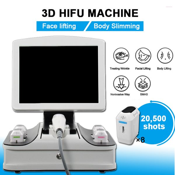 

2019 new 3d hifu face lifting machine wrinkle removal body slimming anti aging machine 3d hifu face lift