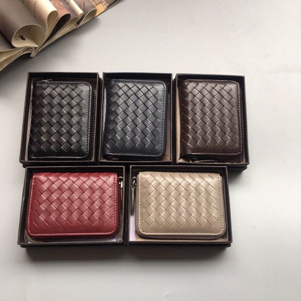 

brand zippy women wallet credit card empreinte wallets for men short clutch bag lady damier pocket ladies purses with original box #1031, Red;black