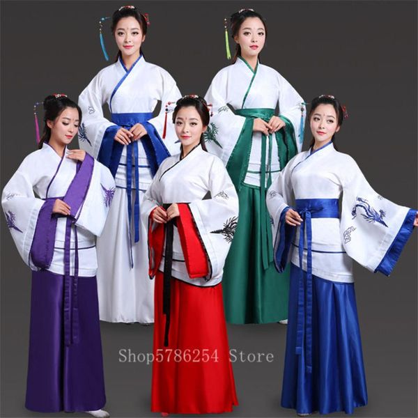 

китайский традиционный костюм для женщин элегантный hanfu платье феникс взрослых cheongsam народный танец новый год одежда тан костюм блузка, Black;red