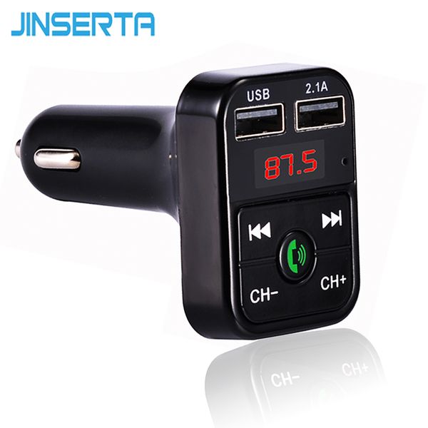 

jinserta car styling bluetooth fm transmitter fm modulator hands car kit mp3 player tf usb flash music accessories