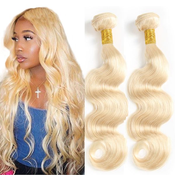 

блондинка объемная волна девственные волосы 10-24 дюймов объемная волна человеческих волос блондинка 613 пучки человеческих волос weave, Black