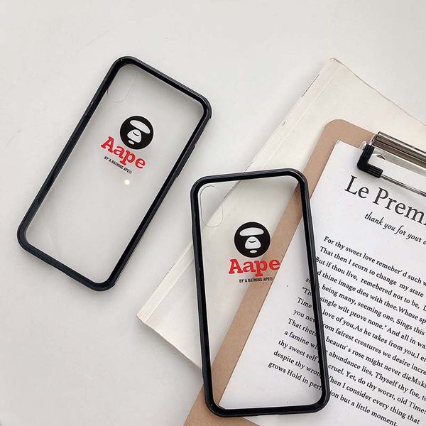 

роскошный телефон чехол для iphone x xr xsmax 6 / 6s 6p / 6sp 7/8 7plus / 8plus дизайнер прохладный бренд письма чехол цвет края стекла задн