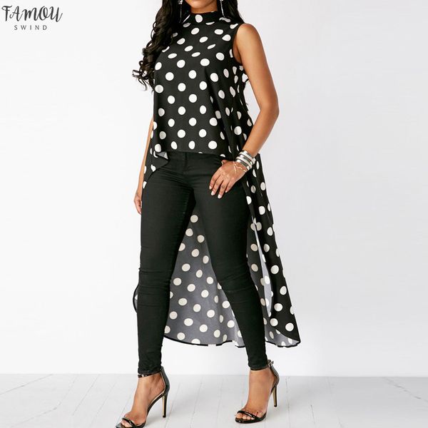 

ladies harajuku summer high low chiffon blusa short sleeve shirt women blouse fashion shirts woman casual female shirt, White