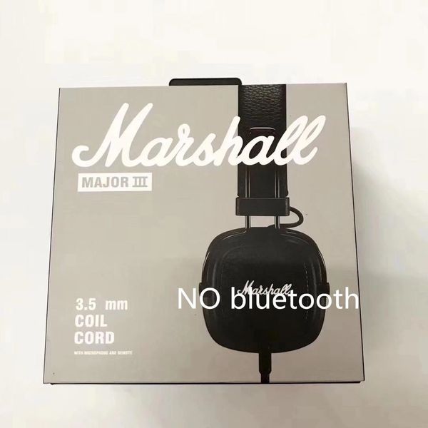 

marshall monitor bluetooth foldable headphones with mic leather noise cancelling deep bass stereo earphones monitor dj hi-fi headphone phone