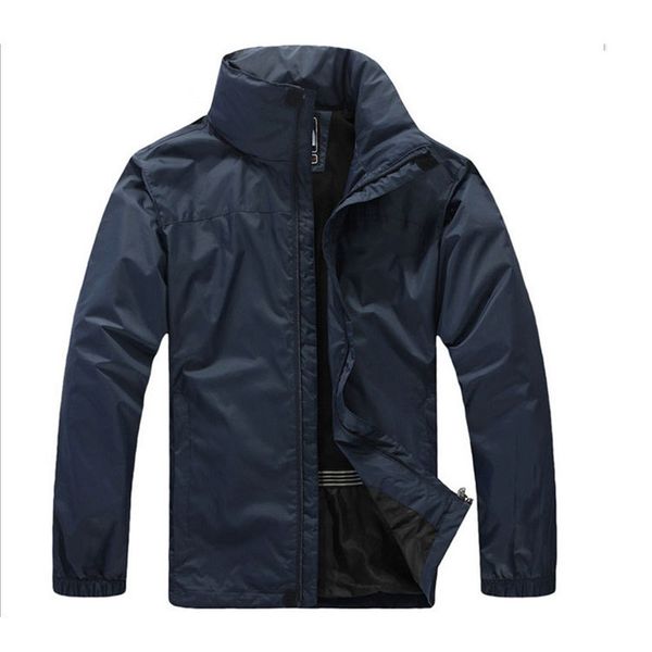 

men's outdoor sport jacket 2018 spring autumn new men's windbreaker zipper waterproof coats men fashion hooded jackets, Black;brown