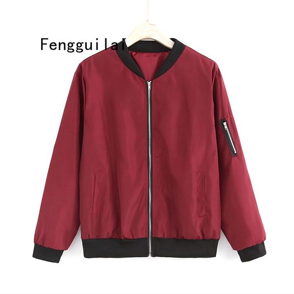 

2019 fashion windbreaker jacket women summer coats long sleeve basic jackets bomber thin womens jacket female jackets outwear, Black;brown