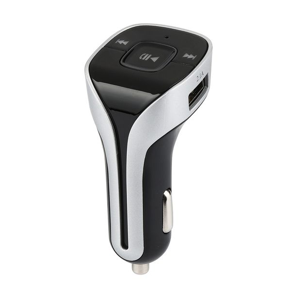 

handsbluetooth wireless car kit fm transmitter radio mp3 player usb charger receiving call blue led digital display#xp