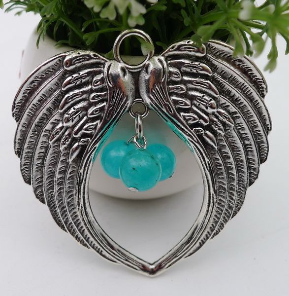 

alloy tuba love wing peach edema with the heart involved crystal key pendant buckle ancient silver ornaments parts, Slivery;golden