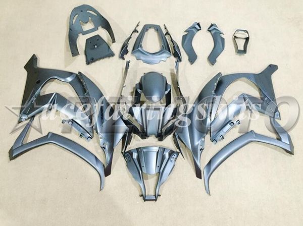 

new abs motorcycle full fairings kit fit for kawasaki ninja zx-10r zx10r 2011 2012 2013 2014 2015 10r 11 12 13 14 15 gray matte