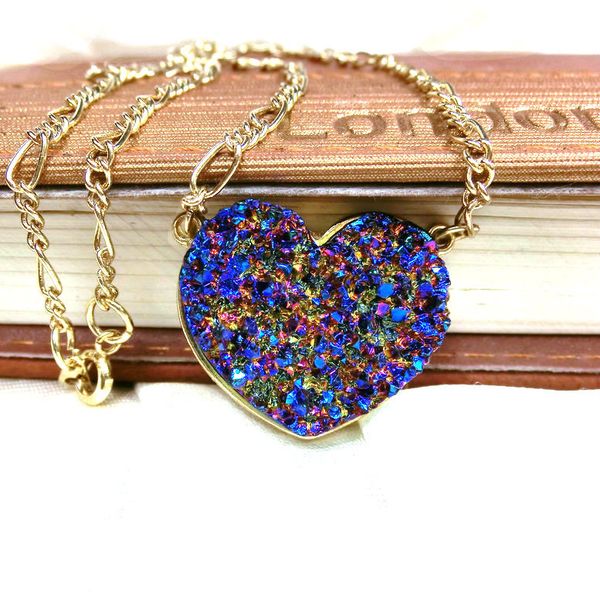 

wholesale necklace korean fashion jewelry personalized imitation crystal flame stone clavicle, Silver