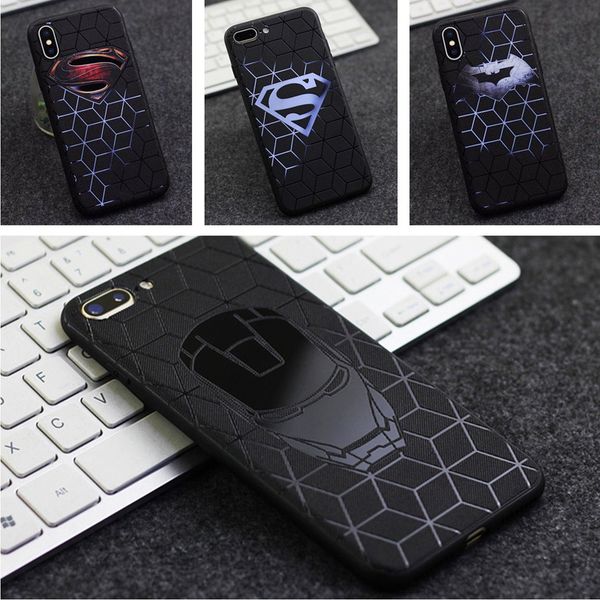 

applicable iphone xr american captain black tpu soft shell embossed painted mobile phone shell 7plus protective shell
