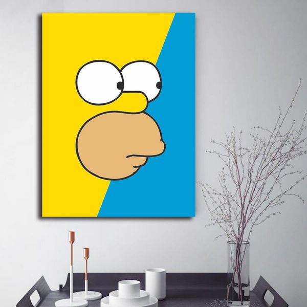 2019 The Simpsons Wall Art Canvas Posters Prints Nursery Decoration Painting Wall Pictures Bedroom Home For Kid Living Room Decor From Iwallart 6 33