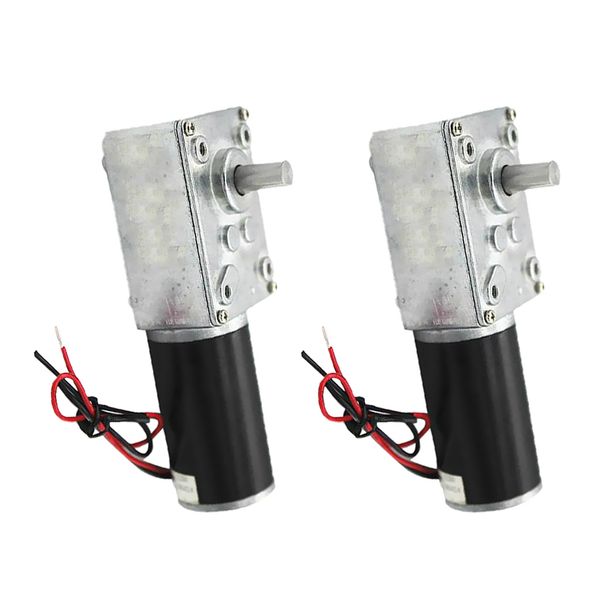 

2 pcs micro dc worm gear motor high torque reducer turbine 12v 40rpm
