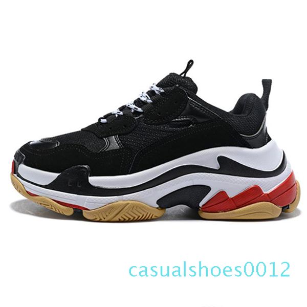 

модельер paris 17fw triple-s 2018. тройной s sneaker дези дорогих папа обувь для мужчин в женщин бежевый черный повседневный тройной s чистк, Black