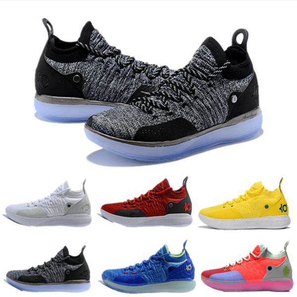 

new kevin durant 11 basketball shoes mens durant kd 11 gold/championship mvp finals sports training sneakers running shoes size 7-12