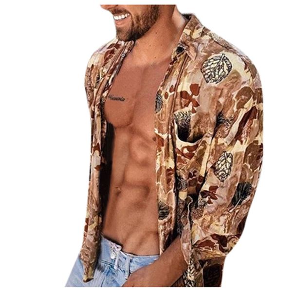 

men's fashion long sleeve nice print shirt casual vacation high-street shirt camisa masculina camisa masculina 2019 #2o14, White;black