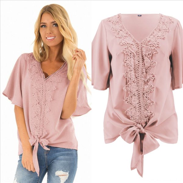 

women's stitching casual short-sleeved t-shirt 2874 women's stitching casual short-sleeved t-shirt 2874, White