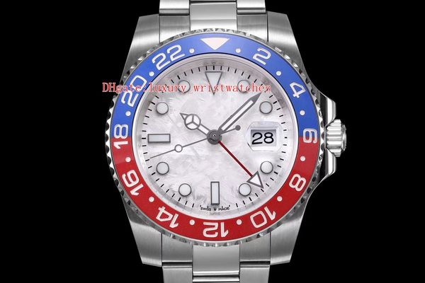 

2019 items 904 steel dj maker 40mm gmt batman 126719 126719blro ceramic mop diamond dial 3186 movement mechanical automatic mens watches, Slivery;brown