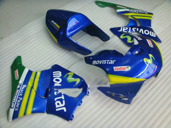 Movistar azul kit de carenagem para HONDA CBR900RR 919 98 99 CBR 900RR 1998 1999 CBR 900 RR carenagem Carenagem carroçaria + 7gifts