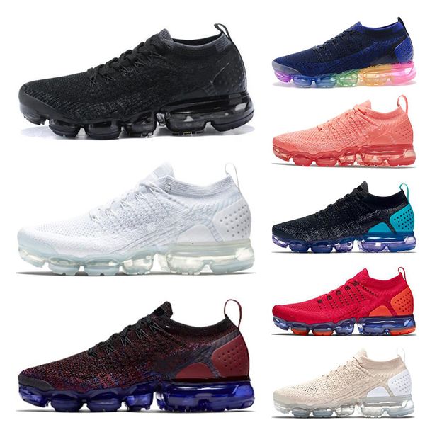 

вязать 2.0 fly кроссовки для мужчин женщин тройной черный белый be true багровый импульсные oreo дизайнерская обувь кроссовки размер 36-45