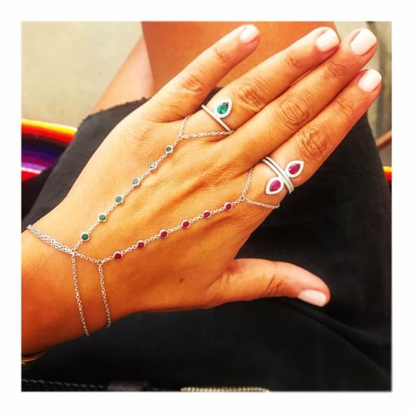 

tear drop cz engagement ring for women fashion jewelry red green yellow white silver color fashion finger rings, Golden;silver