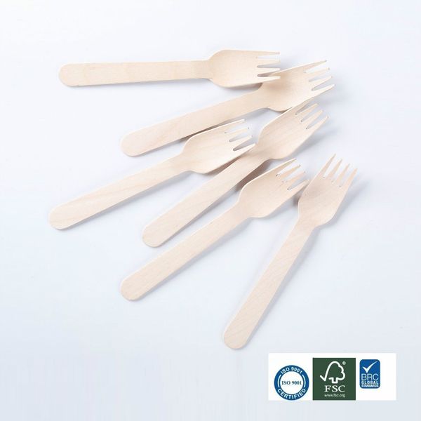 

disposable birch wood knife fork spoon cake pudding cheese dessert western food delivery delivery environmentally degradable picnic