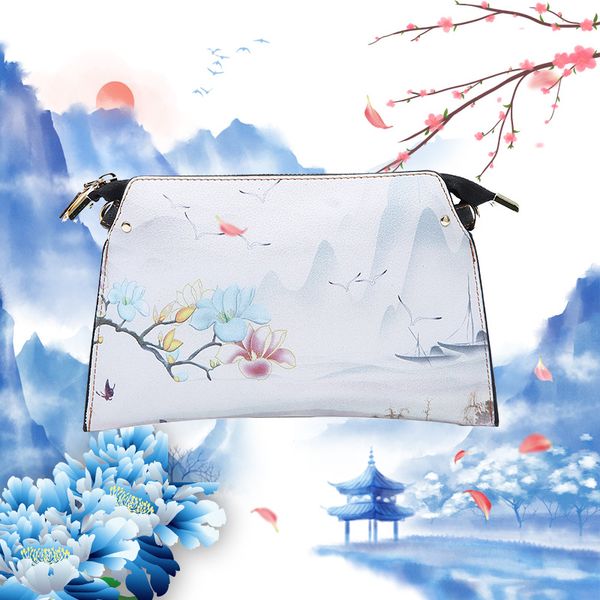 

2019 new retro ethnic leather handbag shoulder crossbody bag