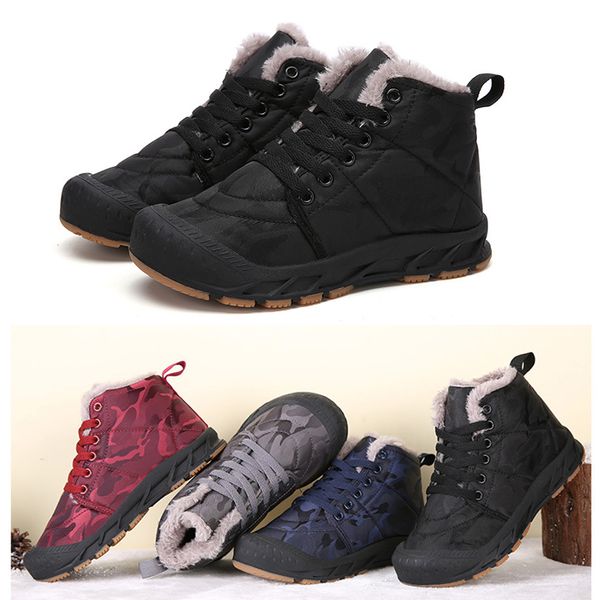 

new arrival kids shoes running shoes for boys girls black red blue gray warm and velvet children's cotton shoes size 28-38, White;red