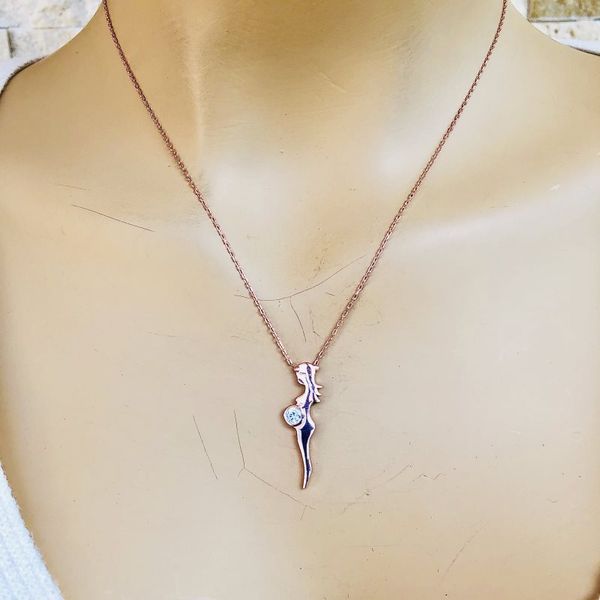 

chains 925 silver pregnant necklace