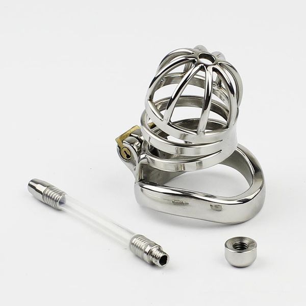 

belt cage male device chastity stainless small steel with catheters arc-shaped cock ring chastity for men toys cock gadbo