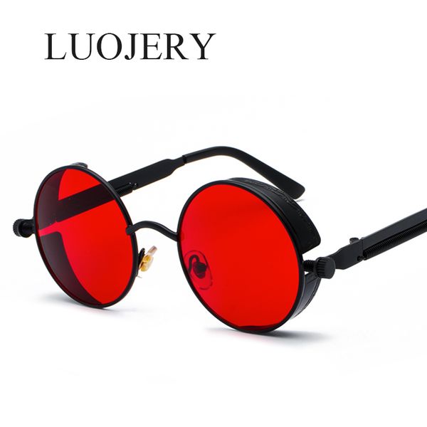 

vintage metal round steampunk sunglasses men women brand designer sun glasses retro ac lens male glasses mirror eyewear oculos, White;black