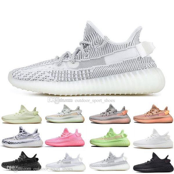 

kanye west white static v2 rainbow discoloration sesame mens running shoes hyperspace true form women sports designer sneakers trainers
