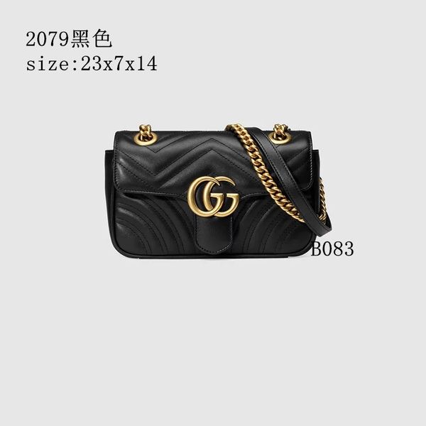 

2079 double marmont bag de igner women handbag brand tote houlder bag luxury g chain package leather 13 gucci 13