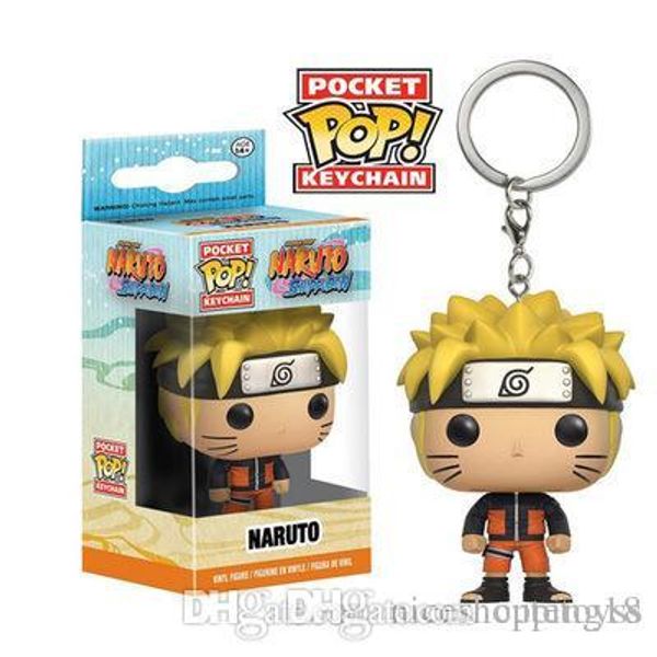 

good funko pocket pop keychain - animation naruto vinyl figure keyring with box toy gift good quality ing