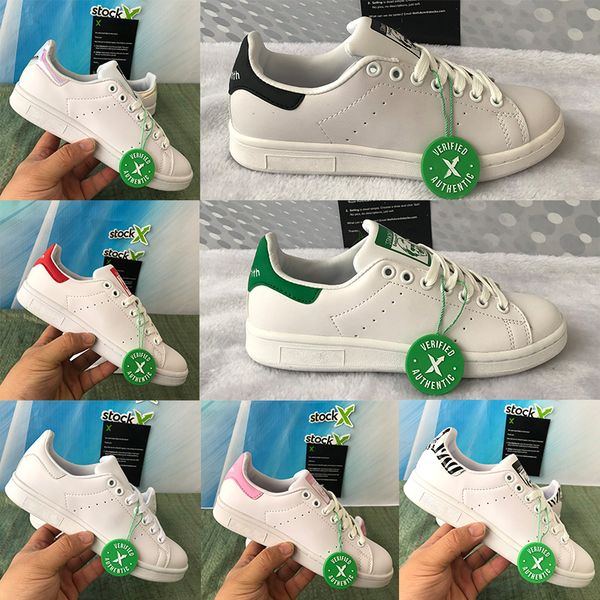 

stan smith shoes core white green pink black mens womens casual shoes outdoor trainers runner light ballet flats sport sneakers