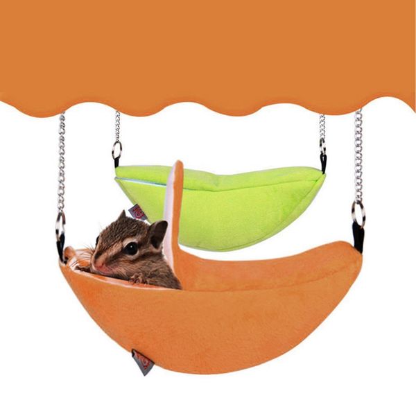 

hamster кейдж мягкая banana форма дышащий вата висячие sleeping кровать мелких животных клетка для хомяка