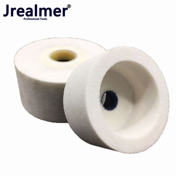 

jrealmer 1pcs cylinderial dia75/100/125mm white corundum grinding wheel white corundum
