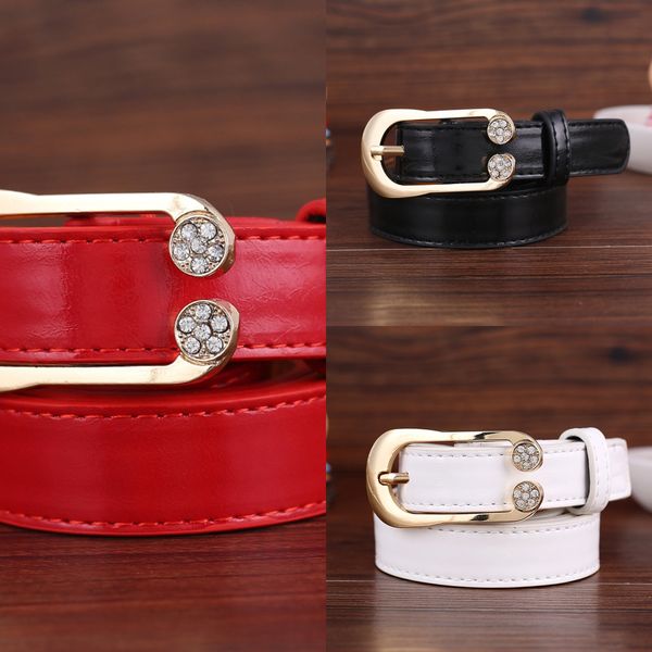 

women's leather bottom with underpants all-match women's leather bottom with underpants diamond diamond belt all-match belt, Black;brown