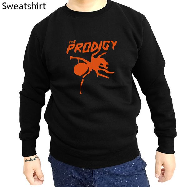 

the prodigy yellow logo men sweatshirt dj punk techno dance rave big beat rock sz style hoody long sleeve euro size sbz4415, Black